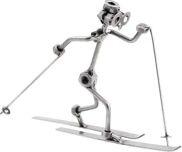 Schraubenmännchen Langläufer von Hinz & Kunst aus Metall in Silber - Bild 1