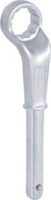 KS Tools CLASSIC Zugringschlüssel gekröpft aus Chrom-Vanadium in Silber, 32 mm - Bild 1
