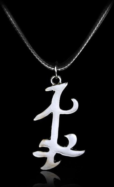 Mortal Instruments Halskette, Messing, Schwarz, Unisex, Anhänger - Bild 1
