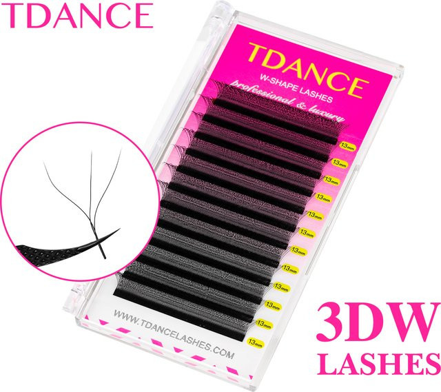 TDANCE Wimpernverlängerung, 3D-W-Form, Black, Unisex - Bild 1