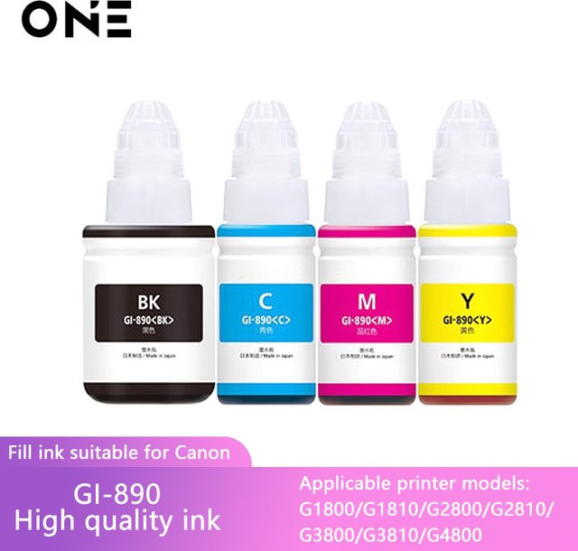 Canon Tinte GI-490 GI-790 GI-890 Blau für Pixma G-Serie Ink Tank Drucker - Bild 1