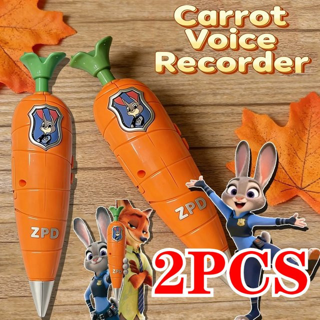 Disney Zootopia 2 Karotten-Aufnahmestift in Orange als 2-in-1 Gelstift für Kinder - Bild 1