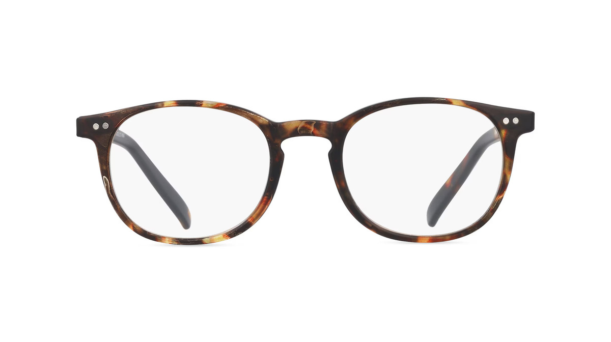 I Need You Junior Unisex-Brille, Vollrand, Panto, Kunststoff, braun - Bild 1