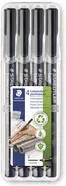 Staedtler Lumocolor permanent fine Folienstifte, 4er-Set, Schwarz - Bild 3