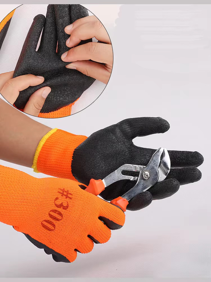 10 Paar ELESESAFE Latex-Arbeitshandschuhe mit rutschfester Beschichtung für Garten, Bau und Reparaturarbeiten - Bild 5