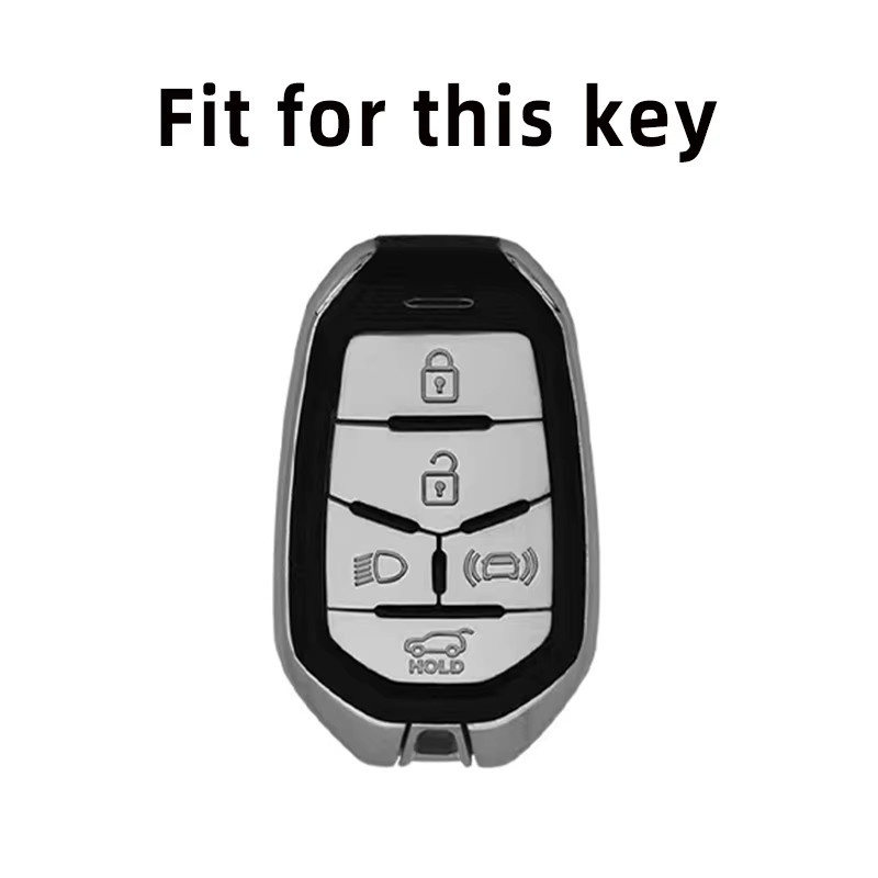 SsangYong Smart Key Case 5-Tasten Autofernbedienungsgehäuse für G4 Rexton in Schwarz - Bild 3