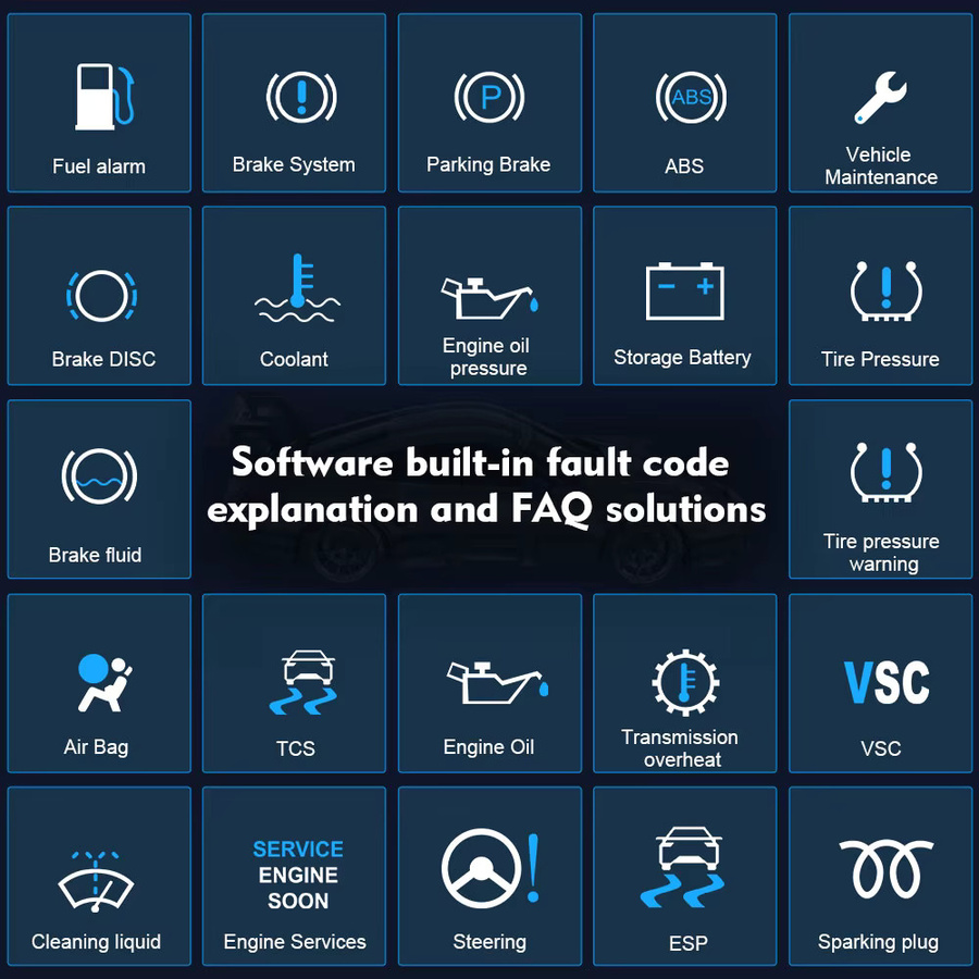 JFIND ELM327 OBD2 Scanner Bluetooth 5.1 Diagnose Werkzeug für Android und iOS in Schwarz - Bild 3