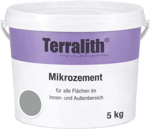 Terralith Mikrozement Fix & Fertig LFN0862 Grau 5kg Fein für 3,5qm - Bild 1