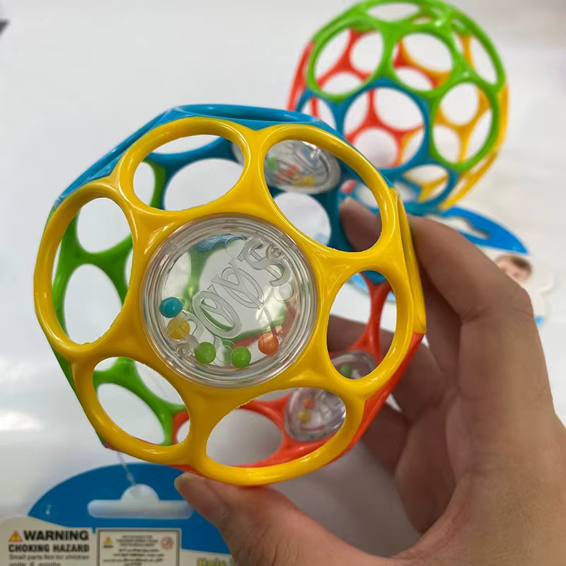 Weicher Baby-Greifball, Rasseln mit Glockenball, pädagogisches sensorisches Spielzeug, ab 0 Jahre - Bild 2