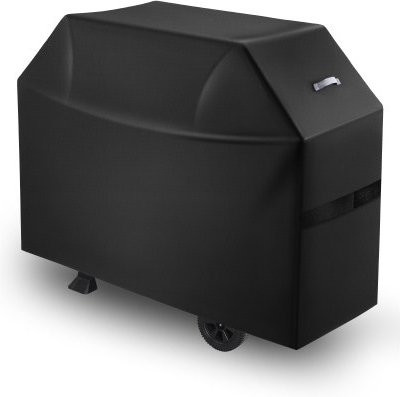 VEVOR Grillabdeckung aus wasserfestem 600D Polyester, wetterbeständig und lichtecht, Schwarz, Breite: 152,4 cm - Bild 1