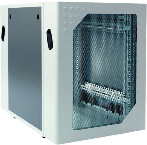 Apranet Serverschrank 19 Zoll, 9 HE, Lichtgrau (RAL 7035), B: 530 mm, H: 600 mm, T: 1000 mm - Bild 1