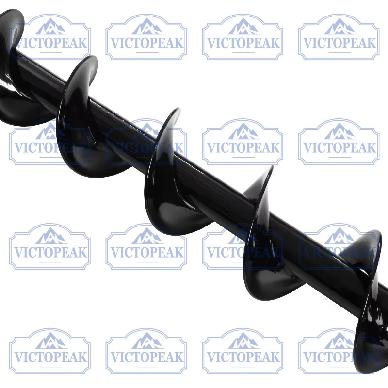 Victopeak Bodenbohrer 80 mm in Schwarz für Gartenmaschinen zum Graben von Löchern und Pflanzen von Nutzpflanzen - Bild 2