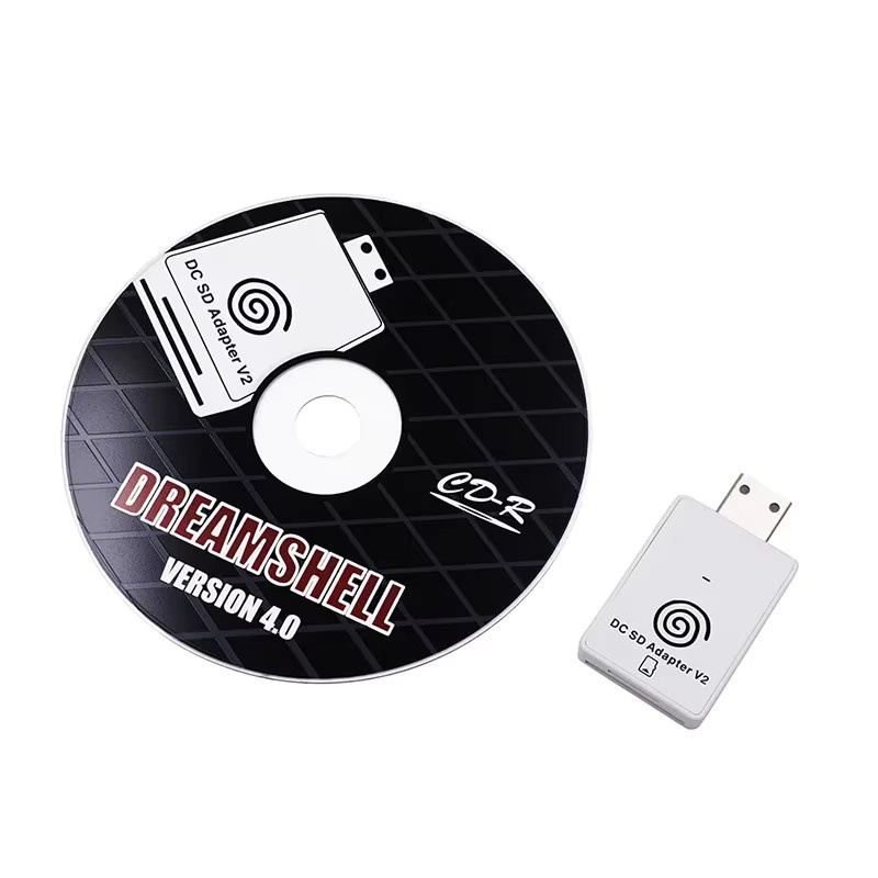 Sega Dreamcast SD-Kartenleser-Adapter mit CD DreamShell Boot Loader Upgrade für VMU in Weiß - Bild 2