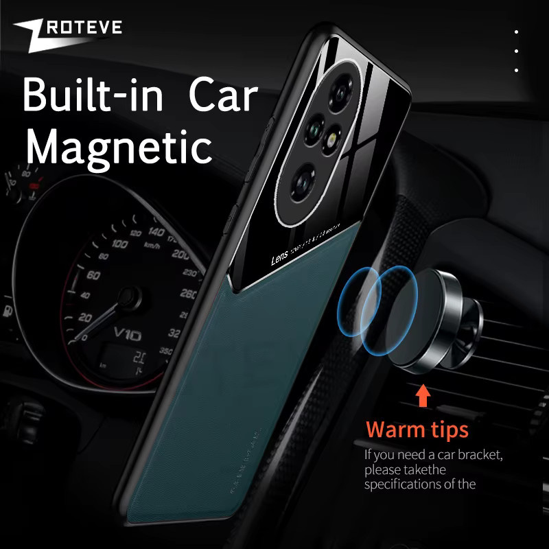 ZROTEVE Handyhülle mit Leder-Textur und weichem Rahmen für Honor 200, Honor 400, Honor 600 Pro und Honor 400 Lite in Schwarz - Bild 4