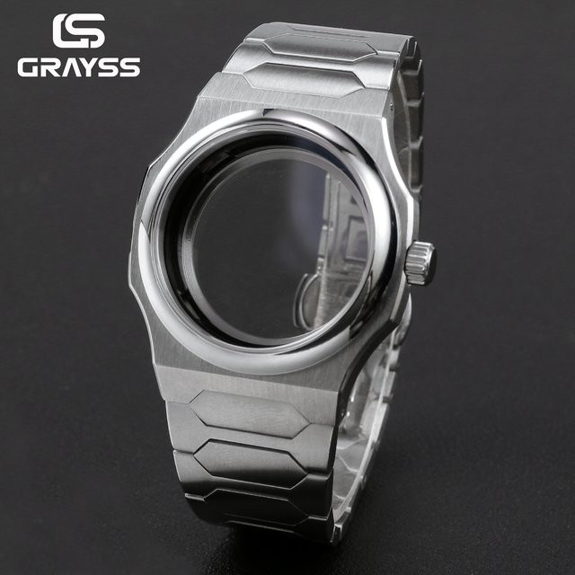 Grayss Uhrengehäuse Edelstahl, 40 mm, Silber, Unisex - Bild 1