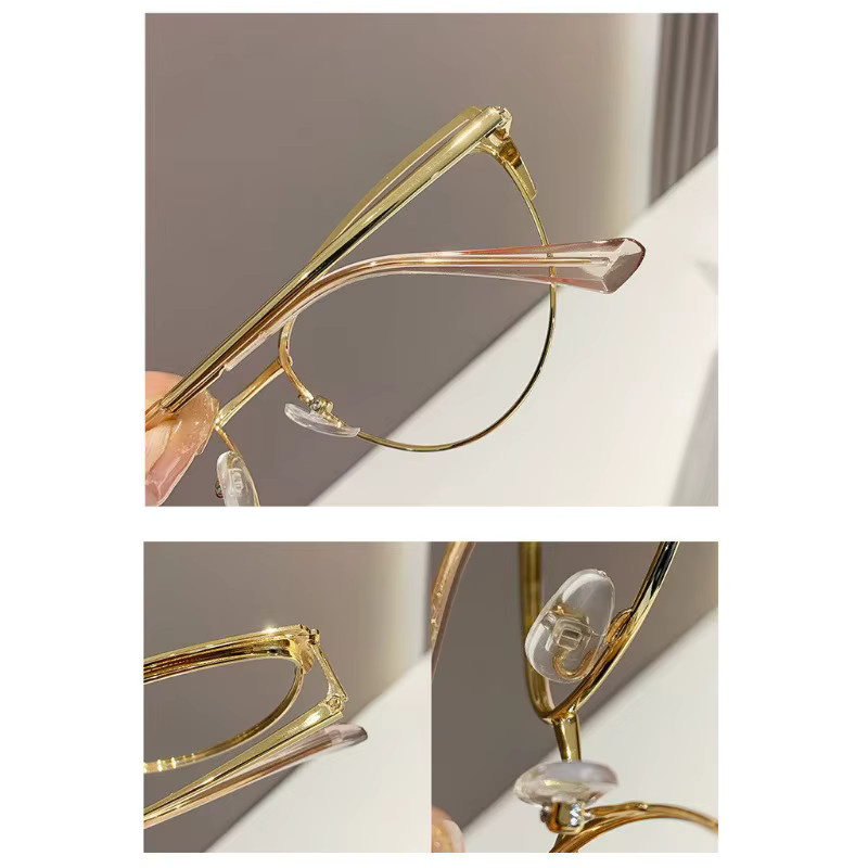 Samjune Sonnenbrille Cat-Eye, Metall, Vollrand, Unisex - Bild 3