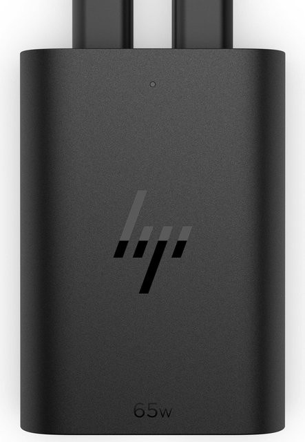 HP GaN USB-C Laptop Charger Netzteil in Schwarz mit 65 Watt und USB-C Anschluss (600Q8AA) - Bild 1