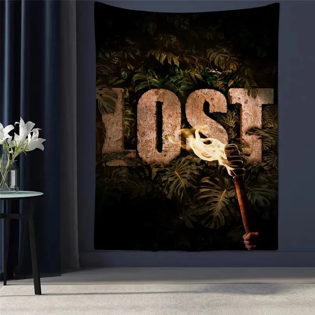 Anime Wandteppich Lost Hippie Blume Wandbehang für dein Wohnheim oder Zuhause - Bild 1