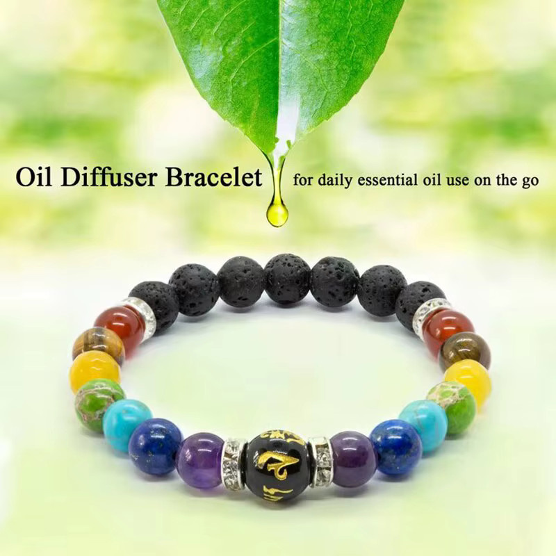7 Chakra-Armband, Kristall, Bunt, Unisex - Bild 2