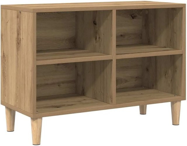 vidaXL TV-Schrank in Eiche Braun aus Holzwerkstoff im rustikalen Design, B/T/H: 69,5 x 30 x 50 cm - Bild 1