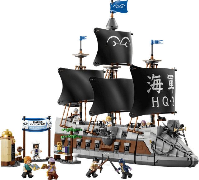 LEGO One Piece Garps Marineschlachtschiff Konstruktionsspielzeug ab 9 Jahren - Bild 1