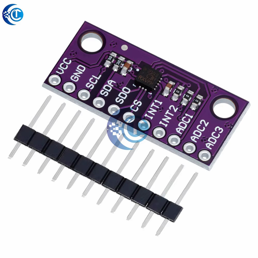 EGBO LIS3DH hochauflösendes dreiachsiges Beschleunigungsmessermodul in Lila für Arduino - Bild 2