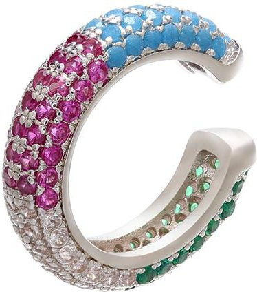 Ohrclips Zirkonia Kristall, Silber, Damen - Bild 1