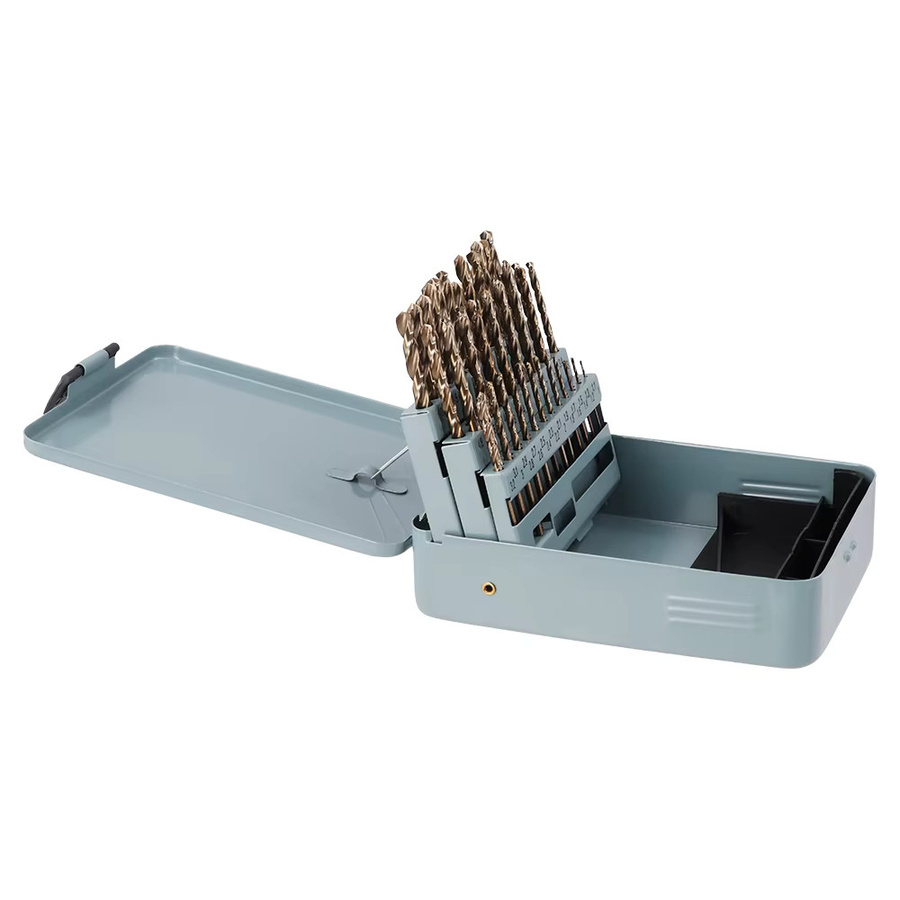 Podofo 51-teiliges HSS-Cobalt Bohrerset in Silber für Edelstahl, Metall und Holz - Bild 6