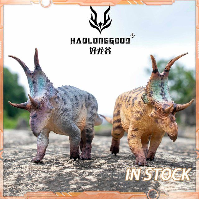 HaoLongGood Diabloceratops Dinosaurier-Modellfigur Valley of the Dragons, 1/35 Maßstab, Multicolor, PVC-Ornament - Bild 1