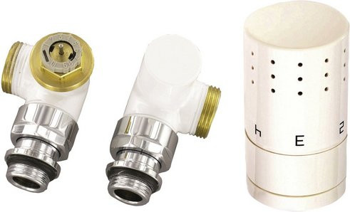 Ximax Thermostat-Set Typ SX Winkeleck in Weiß, B/H/T: 14,0 x 16,0 x 5,5 cm - Bild 1