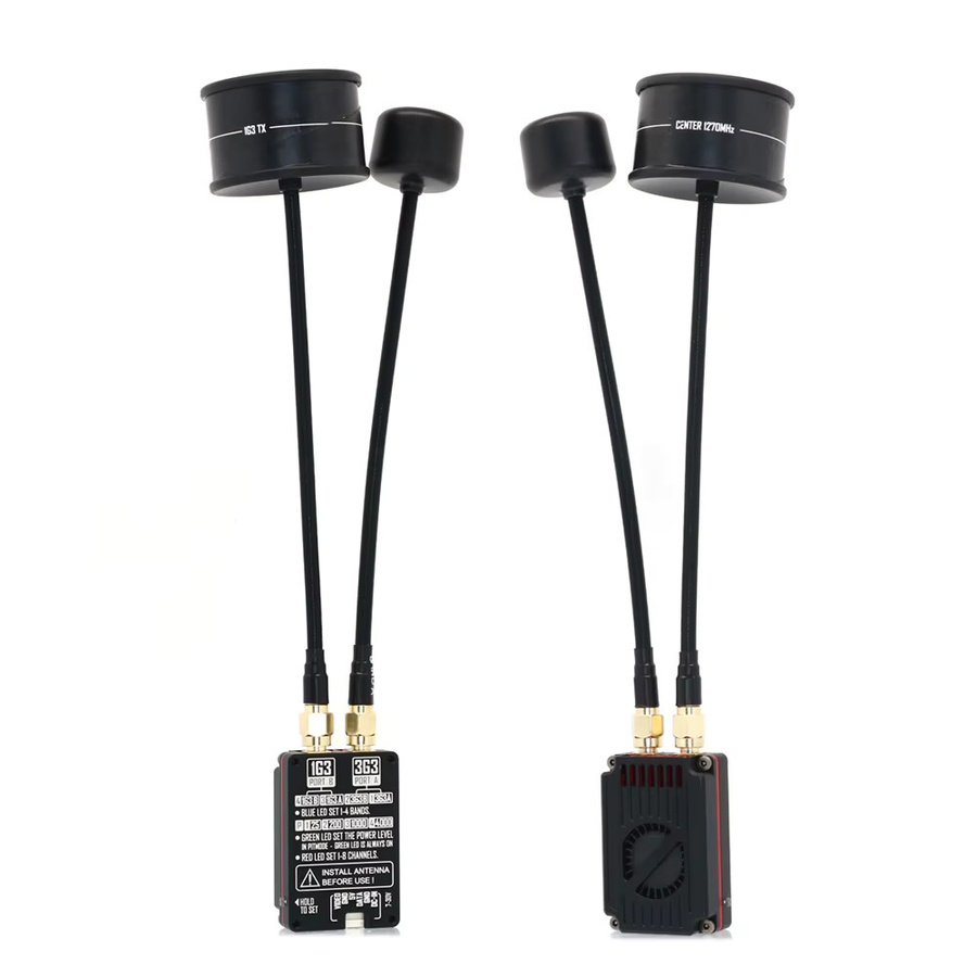 RUSHFPV OverShoot Dualband VTX-Sender für FPV-Drohnen mit 2,5 W/4 W Leistung und IRC Tramp Protocol, Farbe: Schwarz - Bild 2