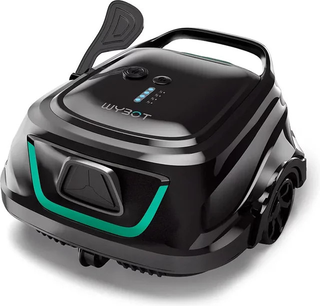 WYBOT Kabelloser Schwimmbecken-Reinigungsroboter in Schwarz mit intelligenter Doppelschichtfiltration und 120 Minuten Laufzeit - Bild 1