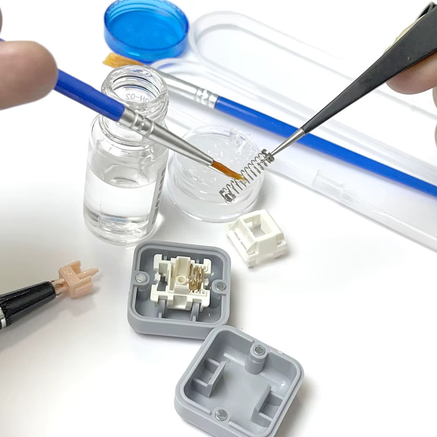 KOYDing Schmiermittel-Kit für mechanische Tastaturen und Tastenkappen in Pink, 5g Öl und 10ml Reinigungskit - Bild 3