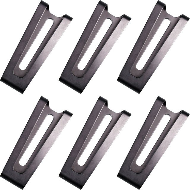 QingGear Kydex Holster in Schwarz mit Edelstahl-Gürtelclip und Montage-Hardware - Bild 1