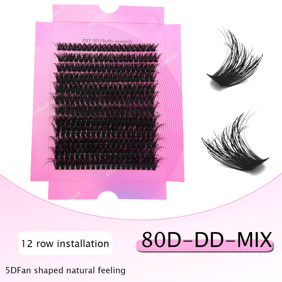 zhonghuirong Falsche Wimpern, 3D, Schwarz, Unisex - Bild 5