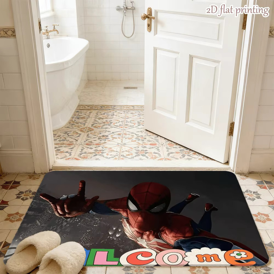 Beast Kingdom Marvel Spider-Man Türmatte, rechteckig, mehrfarbig, B/T: 60,0 x 60,0 cm, maschinenwaschbar - Bild 4