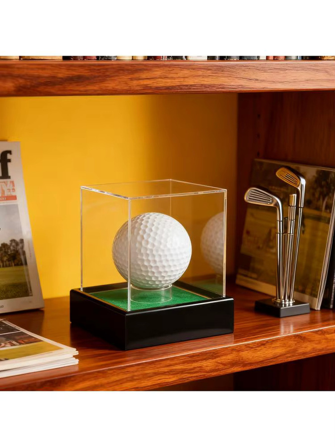 Tooyful Golfball-Vitrine aus Acryl in Transparent, staubdichter quadratischer Mehrzweck-Würfelhalter mit Sockel für den Tischaufbau - Bild 6