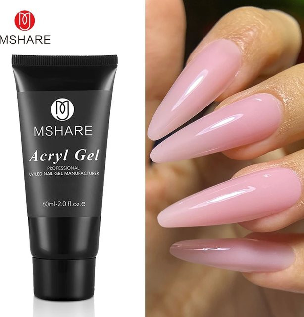 MSHARE Acryl-Nagelgel, hellrosa, 60 g - Bild 1