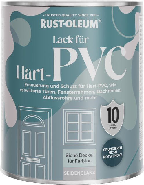 Rust-Oleum PVC-Lack in Taubengrau mit Seidenglanz, wasserbasiert und wetterfest, 0,75 l - Bild 1