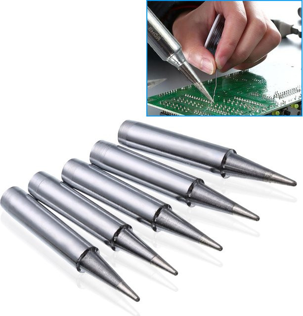 5 Stück Lötspitzen in Silber für Lötstationen der Typen 936, 937, 938 und 969 von OLOEY Tools Store - Bild 1