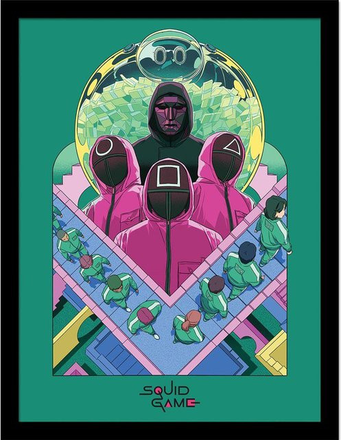 Gerahmtes Poster Squid Game 2 Namon B/H: 40 x 30 cm - Bild 1