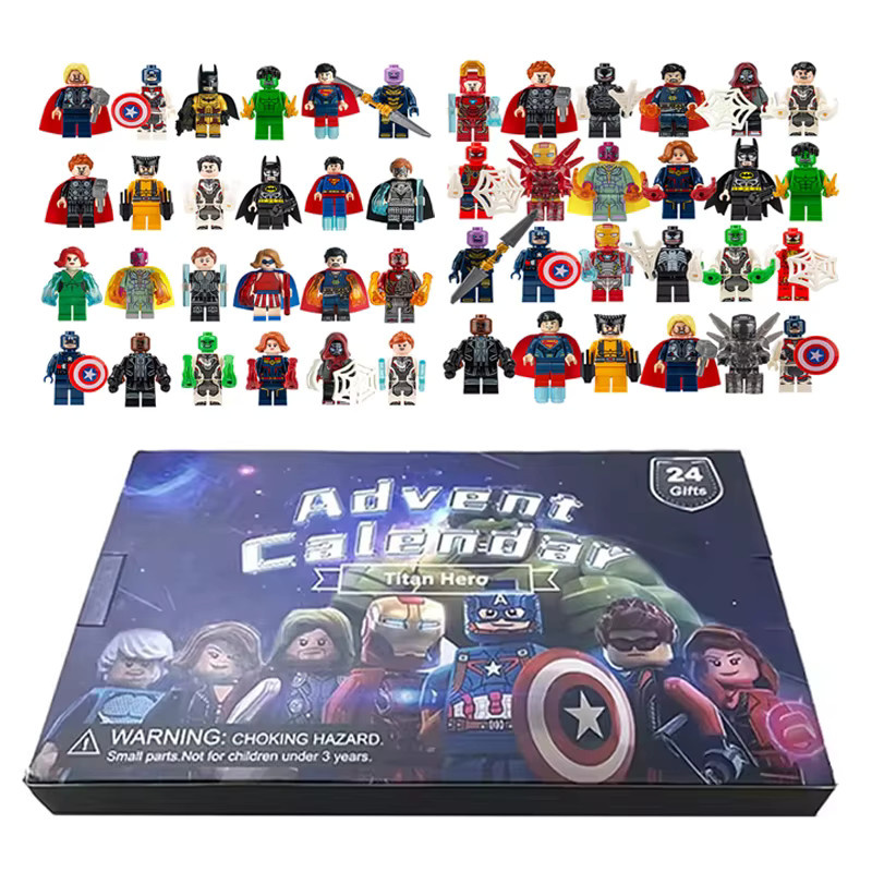 Disney Marvel Advent Kalender, Bausteine Spielzeug, 24-teiliges Set, ab 3 Jahren - Bild 2