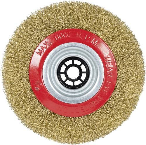 Einhell Bürstenscheibe für Winkelschleifer zur Bearbeitung von Metall, Holz und Farbe, Mehrfarbig - Bild 1