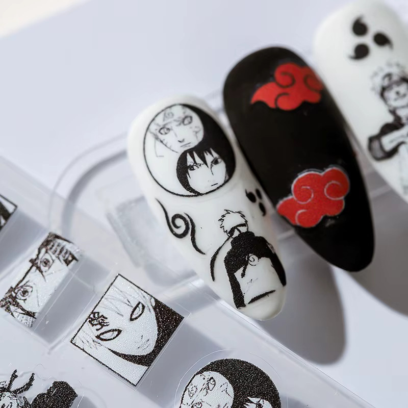 Bandai Naruto Nagelaufkleber, Kunai Sharingan Klinge, Nagelkunst-Accessoires - Bild 2