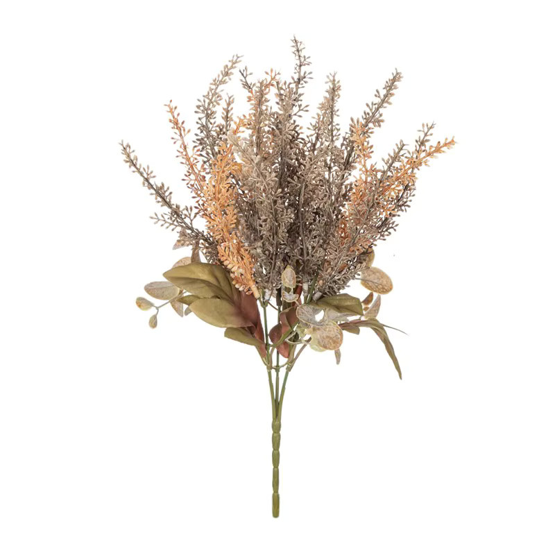 Künstlicher Blumenstrauß von yusheng mit Lavendelblüten und Weizen in Grün zur Dekoration für Tisch und Fensterbank - Bild 2