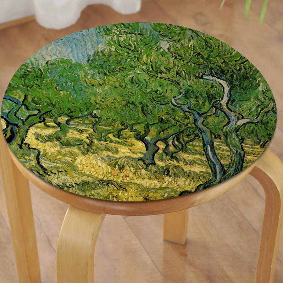 Van Gogh Sitzkissen im skandinavischen Design, quadratisch, Mehrfarbig, B/B: 40 x 40 cm - Bild 2