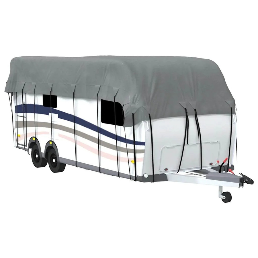 vidaXL Dachplane für Wohnwagen aus Vliesstoff, Grau, B/T: 700 x 300 cm - Bild 2