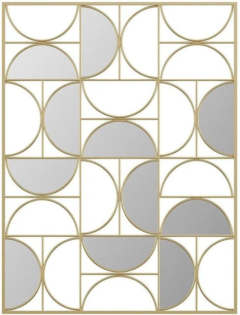Wandspiegel Tayan von Vente-unique in Gold im Art-Déco-Stil, Durchmesser: 77 cm - Bild 1