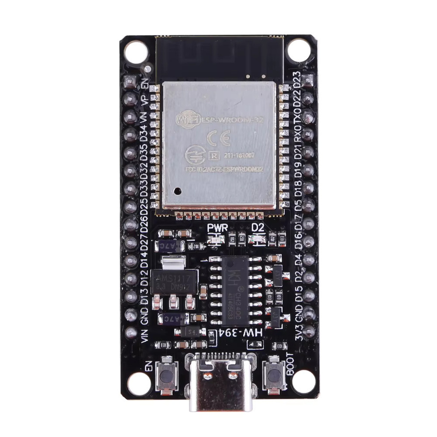 Shunmaii ESP32-WROOM-32S Entwicklung Board mit WiFi und Bluetooth, Dual Core, USB Type-C, Schwarz - Bild 3