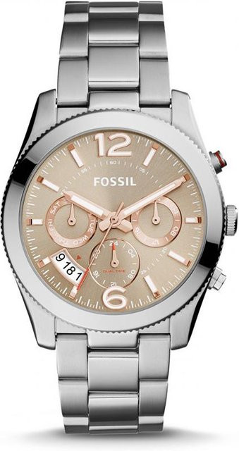 Fossil Armbanduhr, Quarz, Edelstahl, Gold, 39 mm, Damen - Bild 1